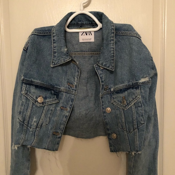 Cropped denim jacket - Picture 2 of 5